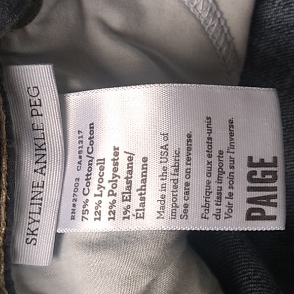 Womens Paige Skyline Ankle Peg Jeans 27 Jessie Tear & Repair - Picture 5 of 7